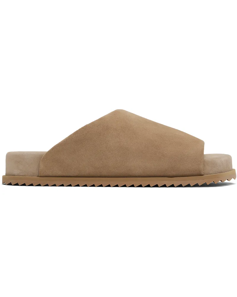 YUME YUME Beige Finn Slider Sandals Cappuccino