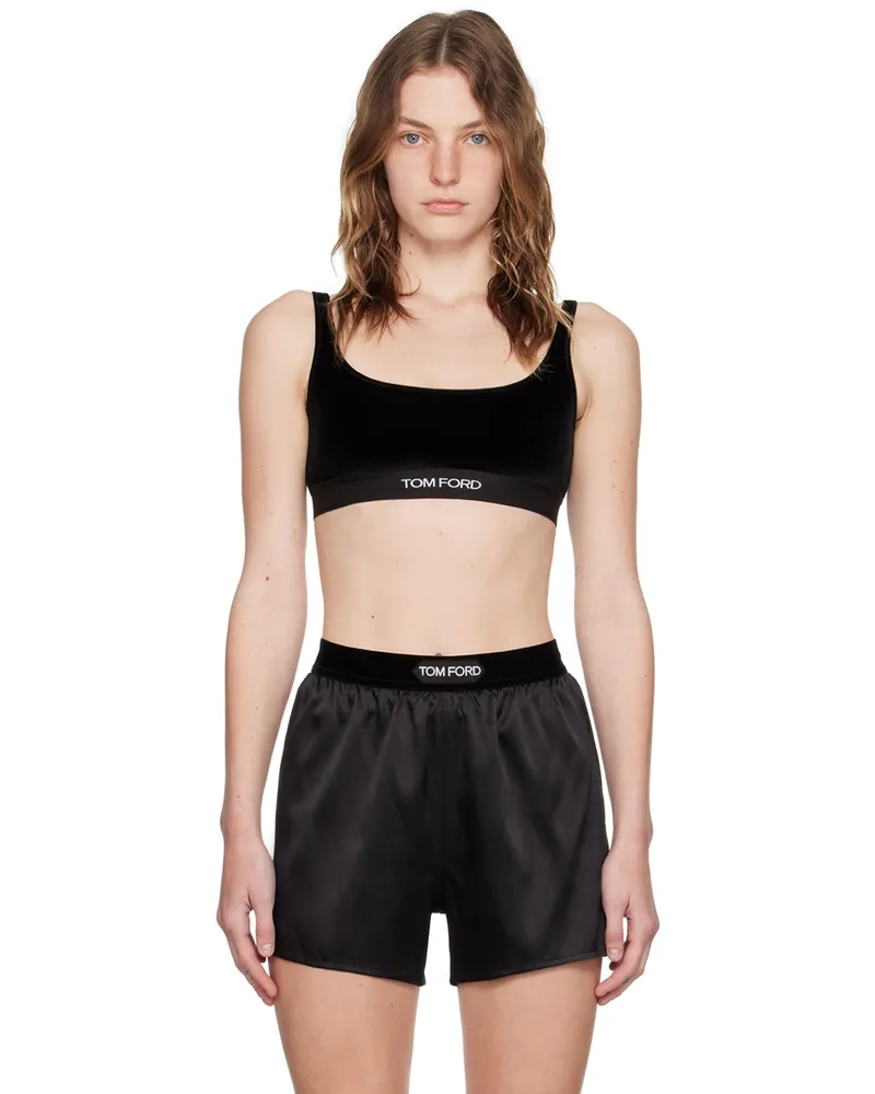 Tom Ford Black Jacquard Bra Lb999