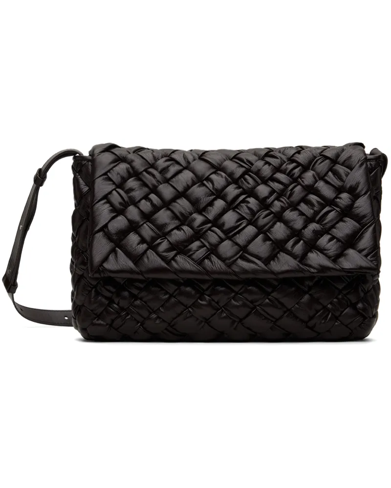 Bottega Veneta Brown Rumple Messenger Bag 2145-fondant-silver