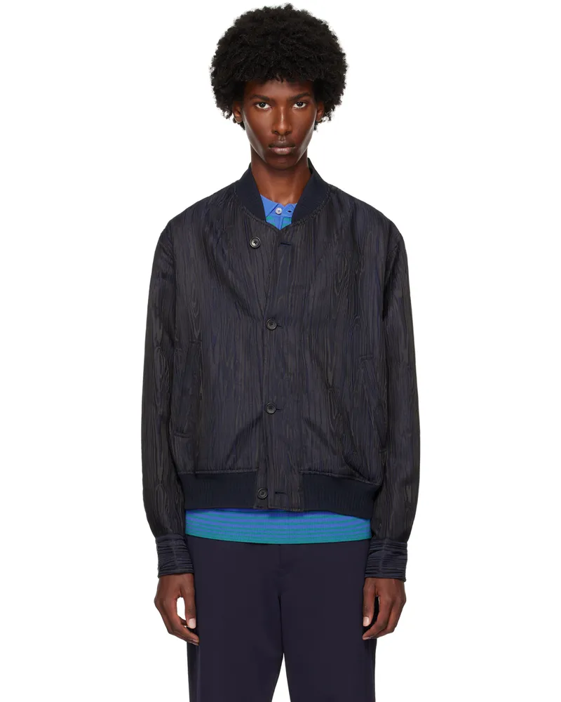 Paul Smith Navy Graphic Pattern Bomber 49