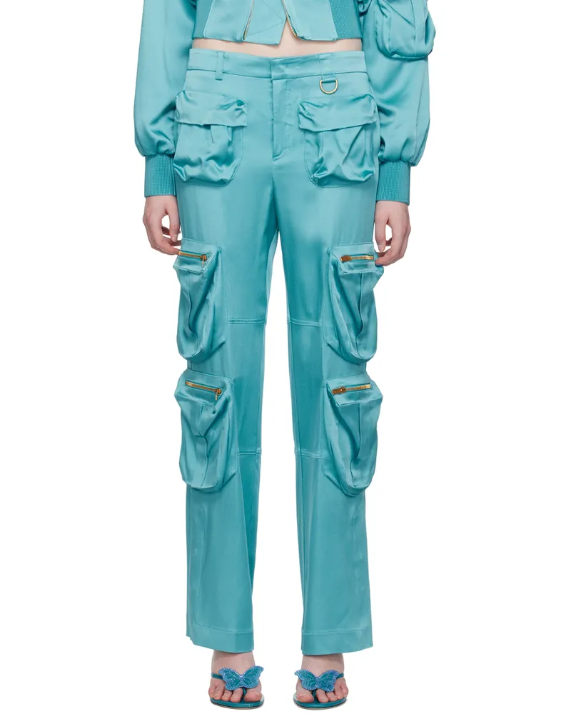 Blumarine Blue Pocket Trousers N0699