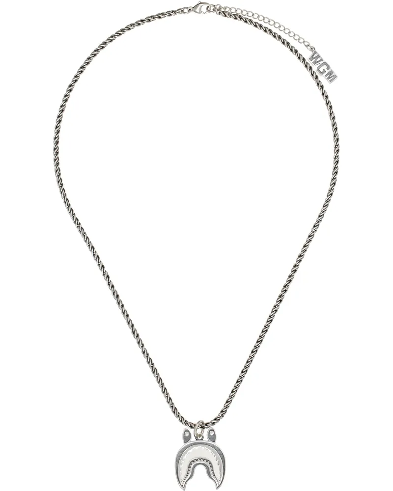 BAPE Silver Shark Necklace Svr-silver