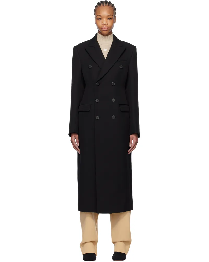 WARDROBE.NYC Black Double Breasted Coat Black
