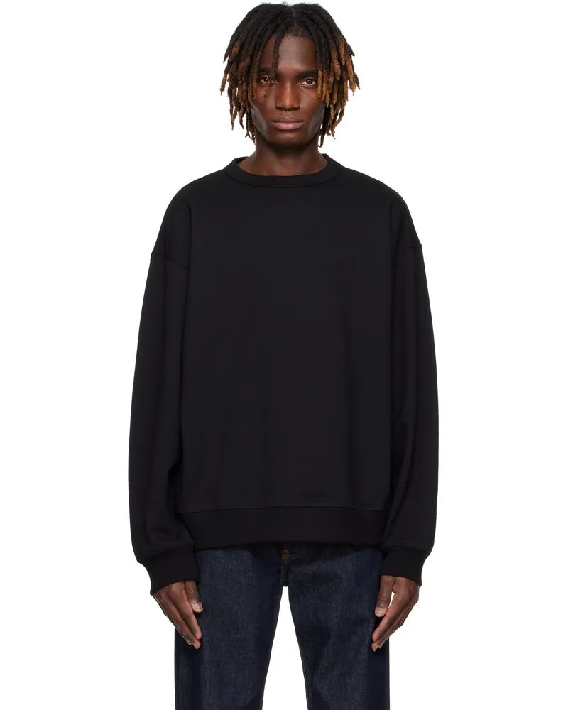 Dries van Noten Black Oversized Sweatshirt 900