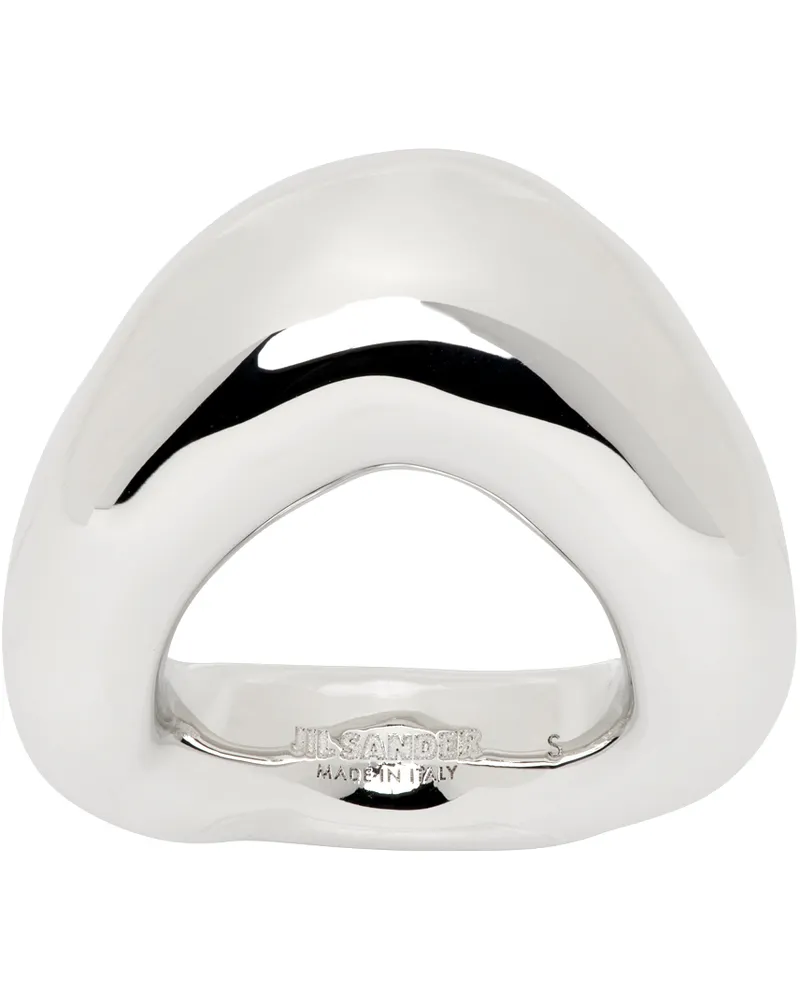 Jil Sander Silver Band Ring 045