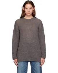 Our Legacy Gray Popover Roundneck Sweater Falcon