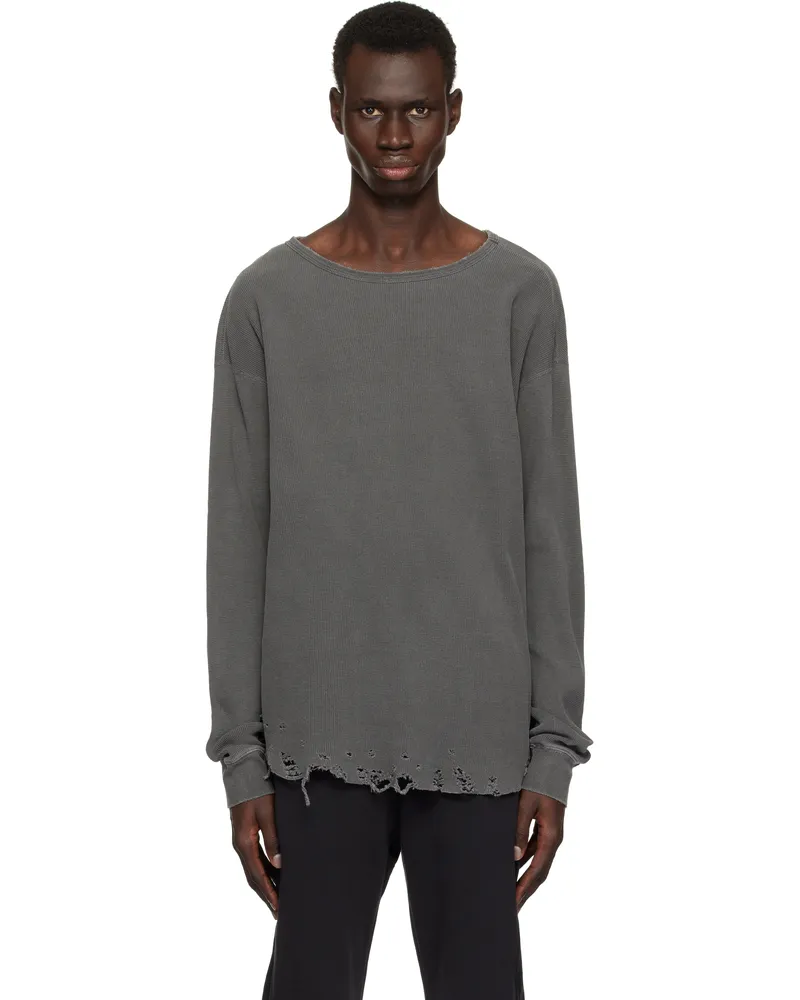 John Elliott + Co Gray Folsom Thermal T-shirt Vintage