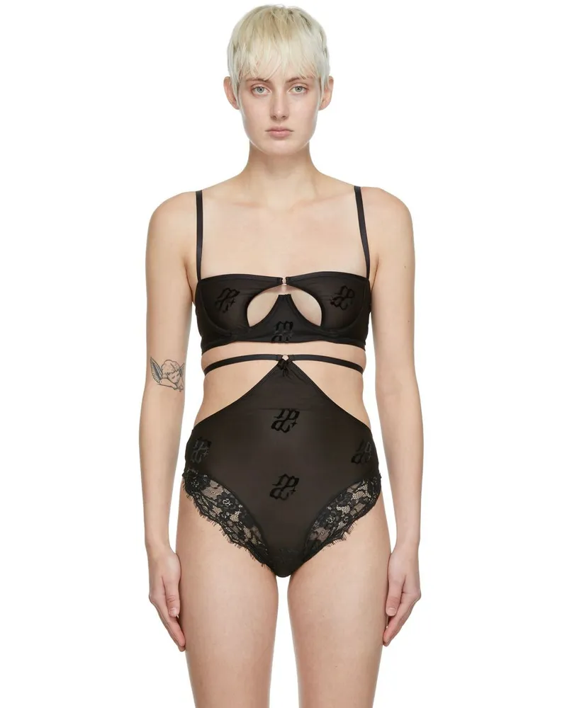 DIDU Black Polyester Briefs Black