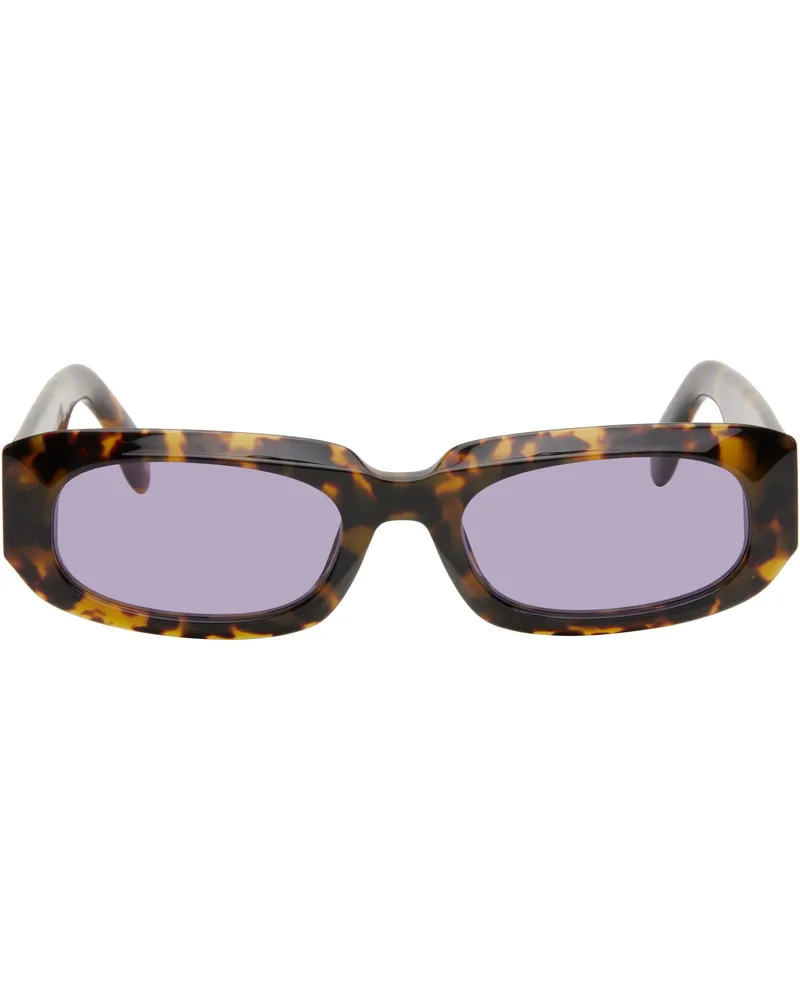 Palm Angels Brown Noah Sunglasses Havana