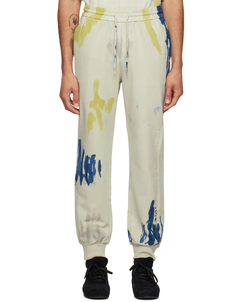 Feng Chen Wang Beige Tie-Dye Lounge Pants Multi