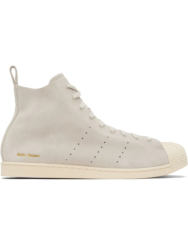 Wales Bonner Gray adidas Originals Edition Superstar Hi Sneakers Mist