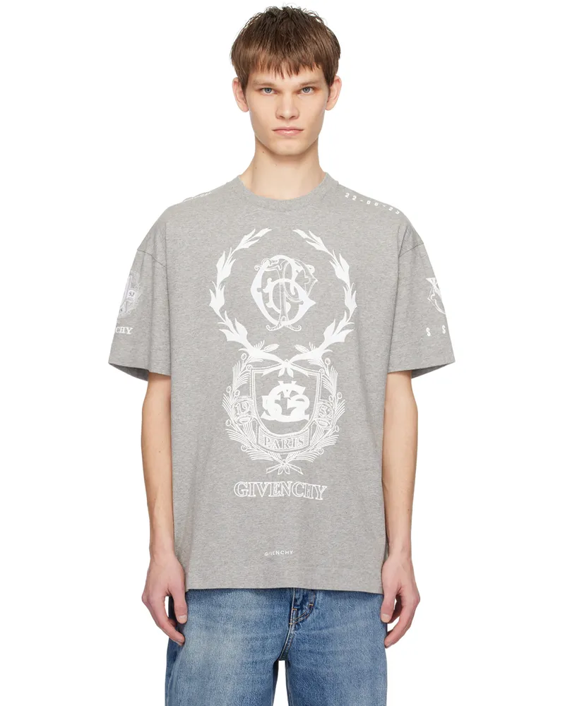 Givenchy Gray Crest T-Shirt 055-light
