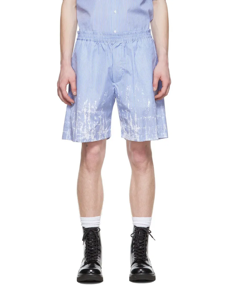 Dsquared2 Blue Cotton Shorts 001s