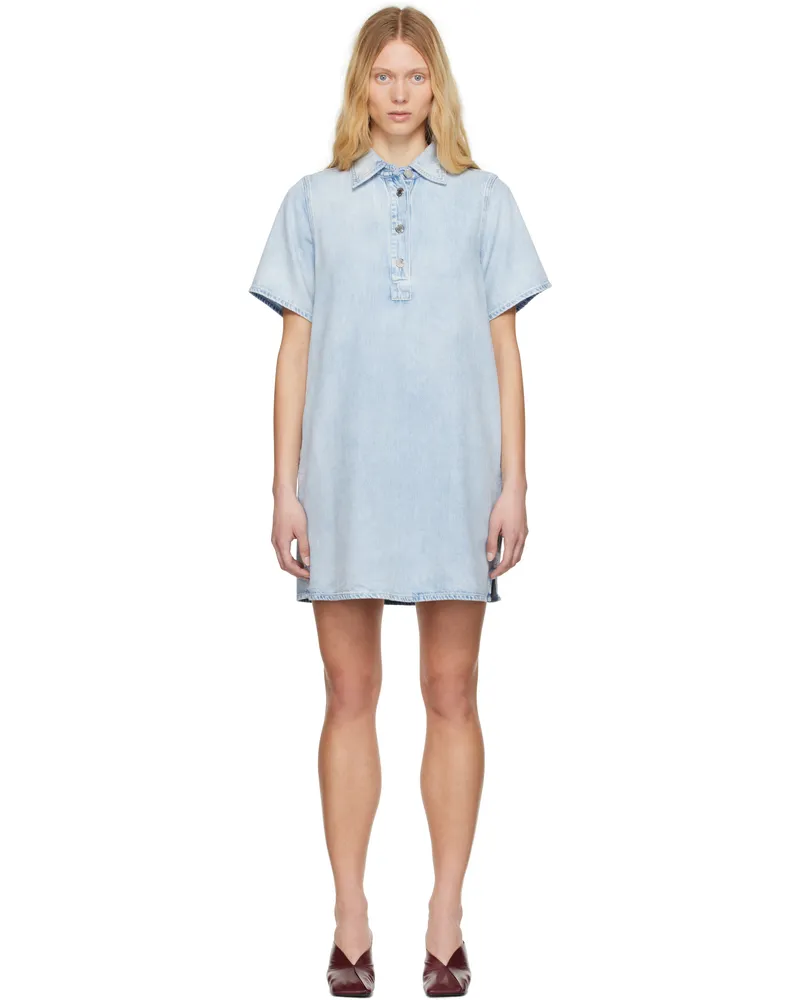 Rag & Bone Blue Ultra Featherweight Jocelyn Denim Minidress Aliah