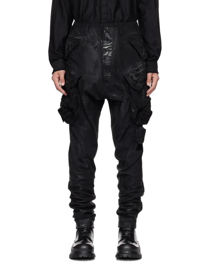 Julius Black Gasmask Cargo Pants Black