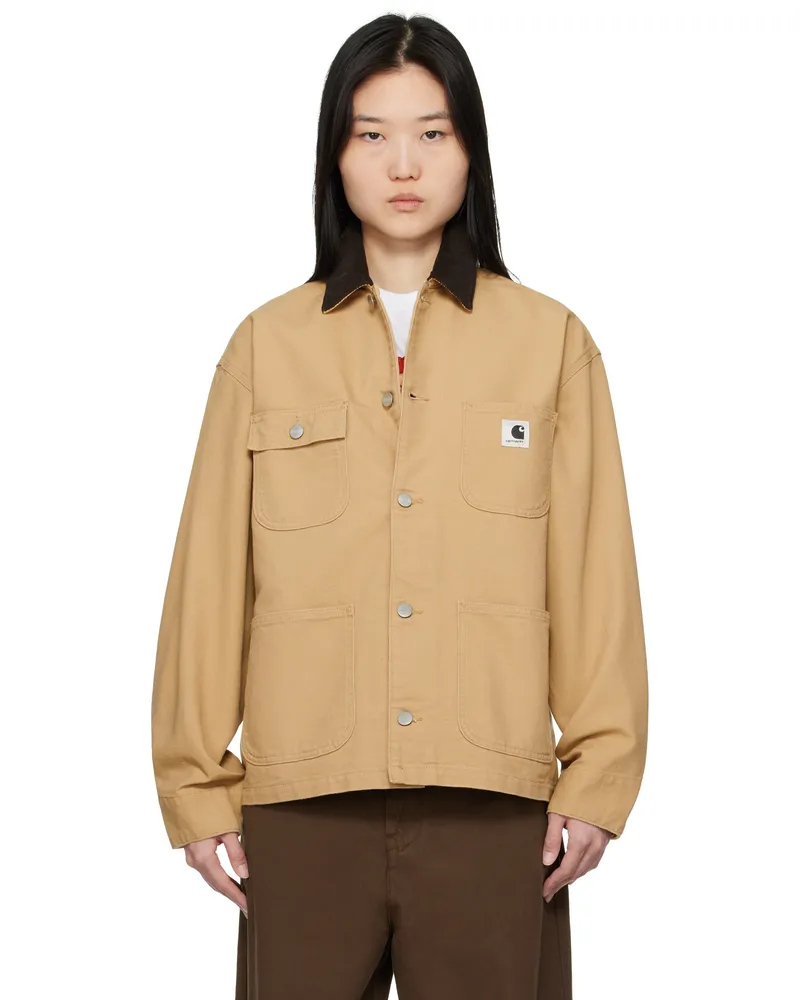 Carhartt WIP Tan OG Michigan Jacket Rinsed