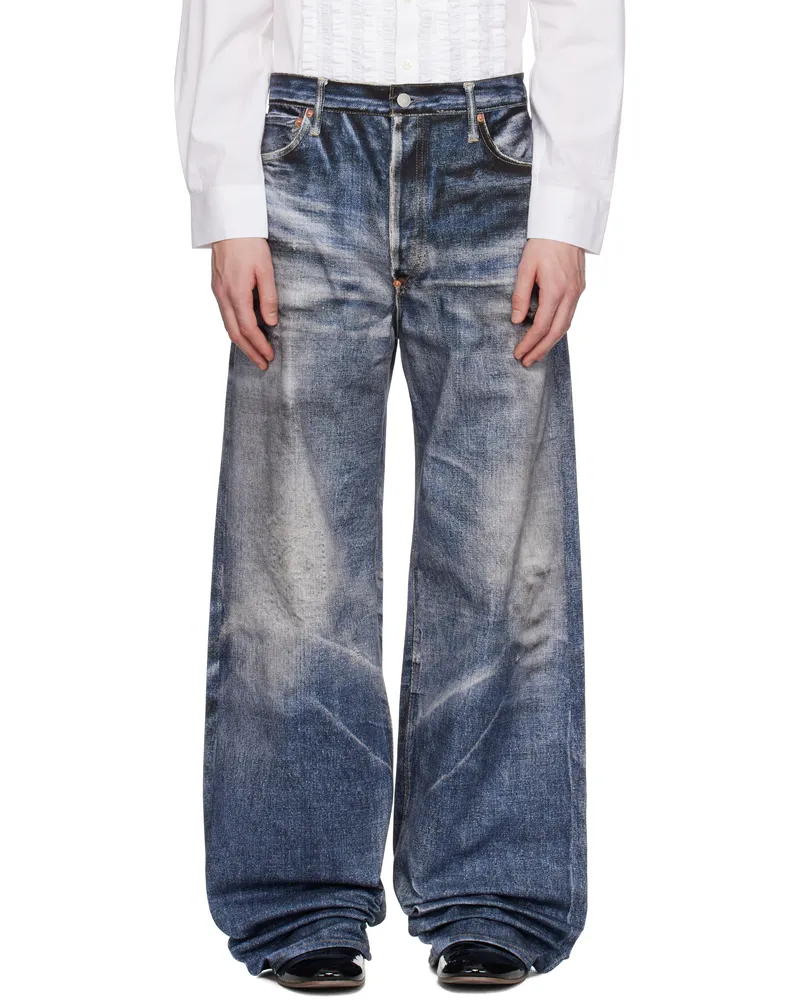 Junya Watanabe Blue Levi's Edition Inkjet W Name Berberjin Jeans 1