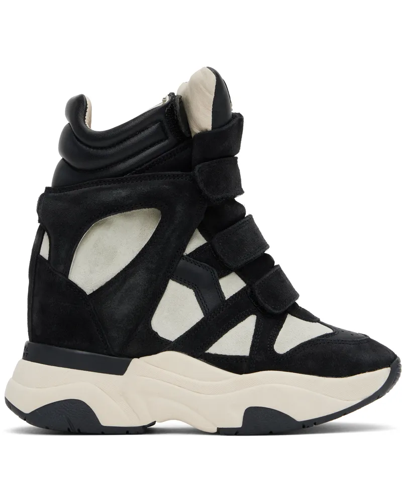 Isabel Marant Off-White & Black Balskee Sneakers Black