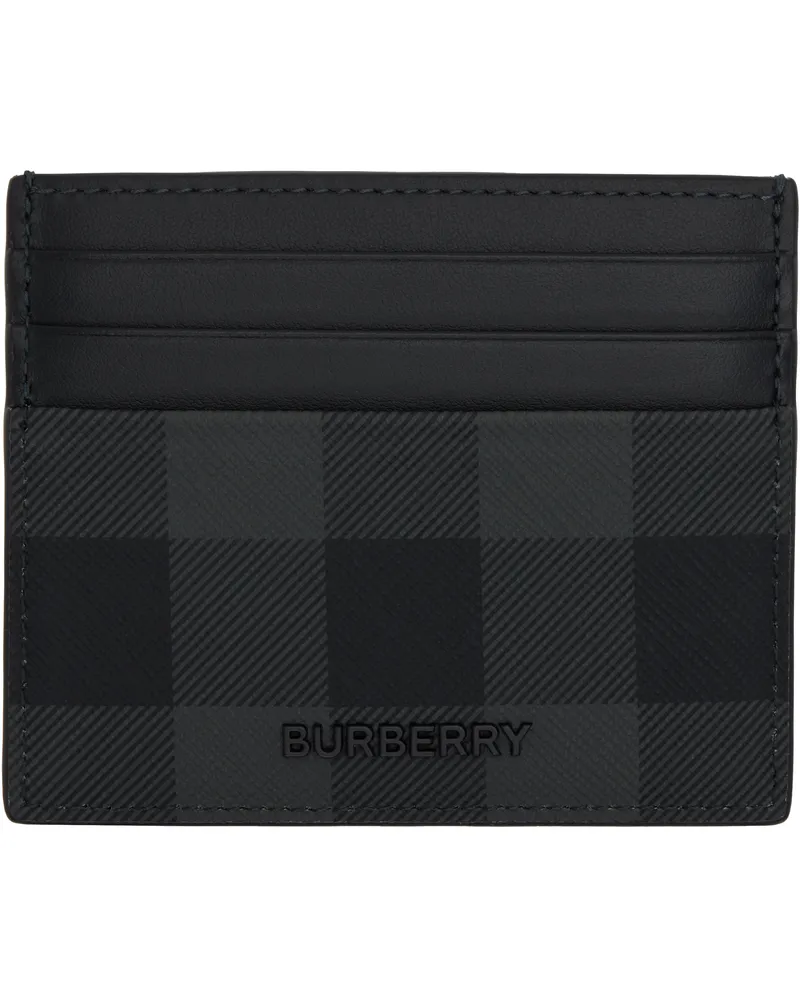 Burberry Black MS Tall Sandon Card Holder Charcoal