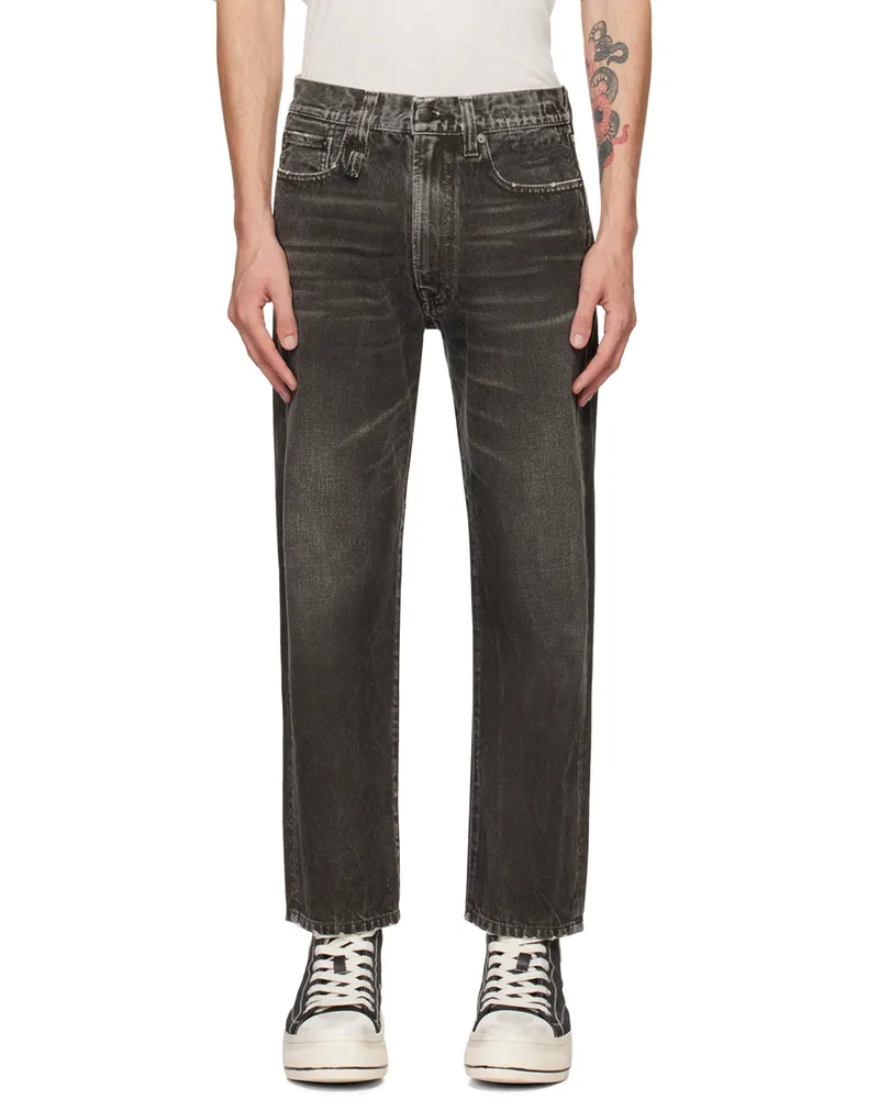 R13 Gray Boyfriend Jeans Mud