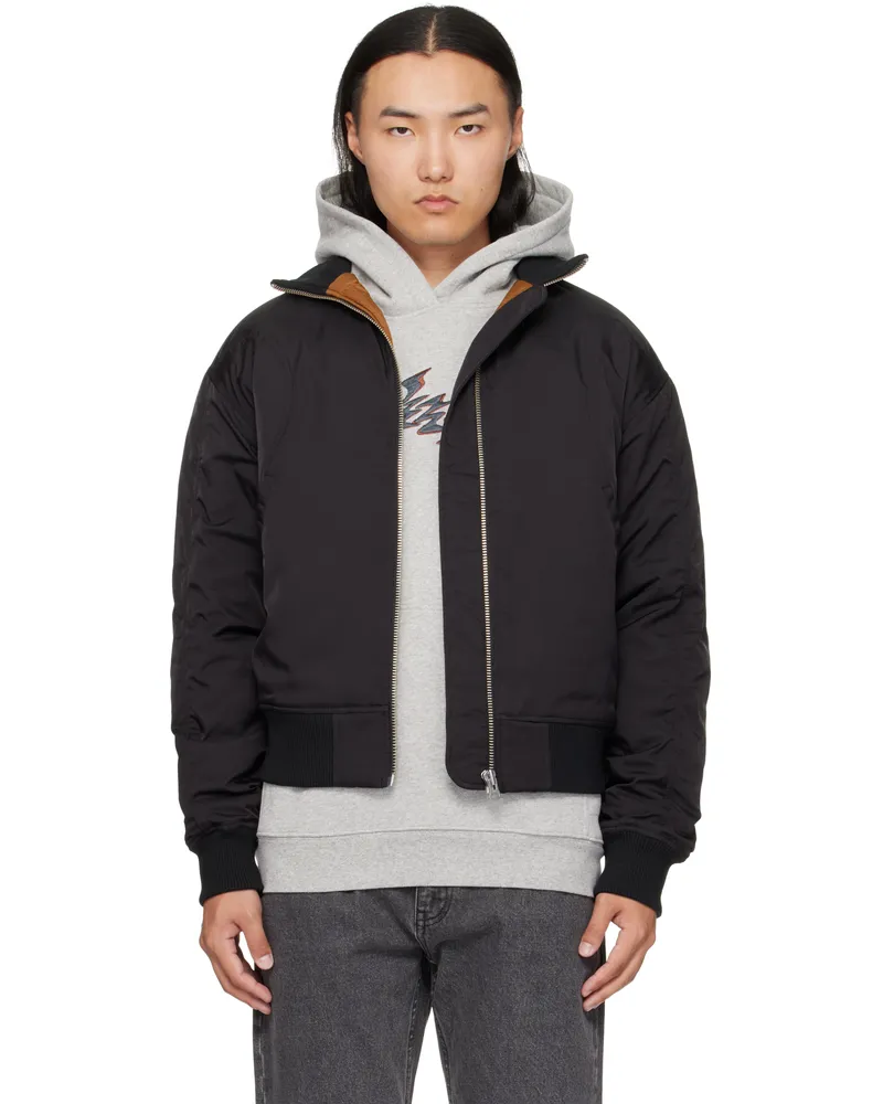 Dime Black Insulated Bomber Jacket Black