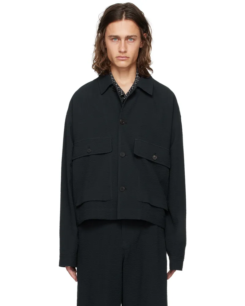 LE 17 SEPTEMBRE Navy Flap Pocket Jacket Navy