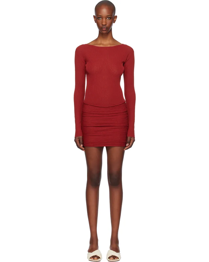 Aya Muse Red Loca Minidress Red