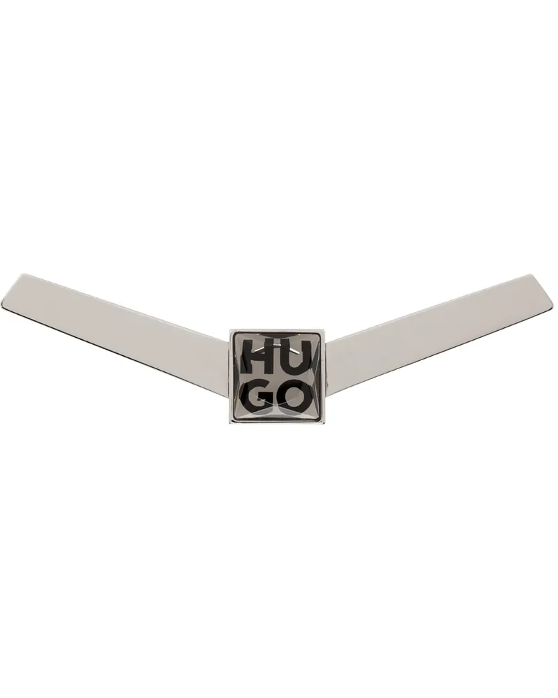 HUGO BOSS Silver E-Sparkling Tie Bar Silver