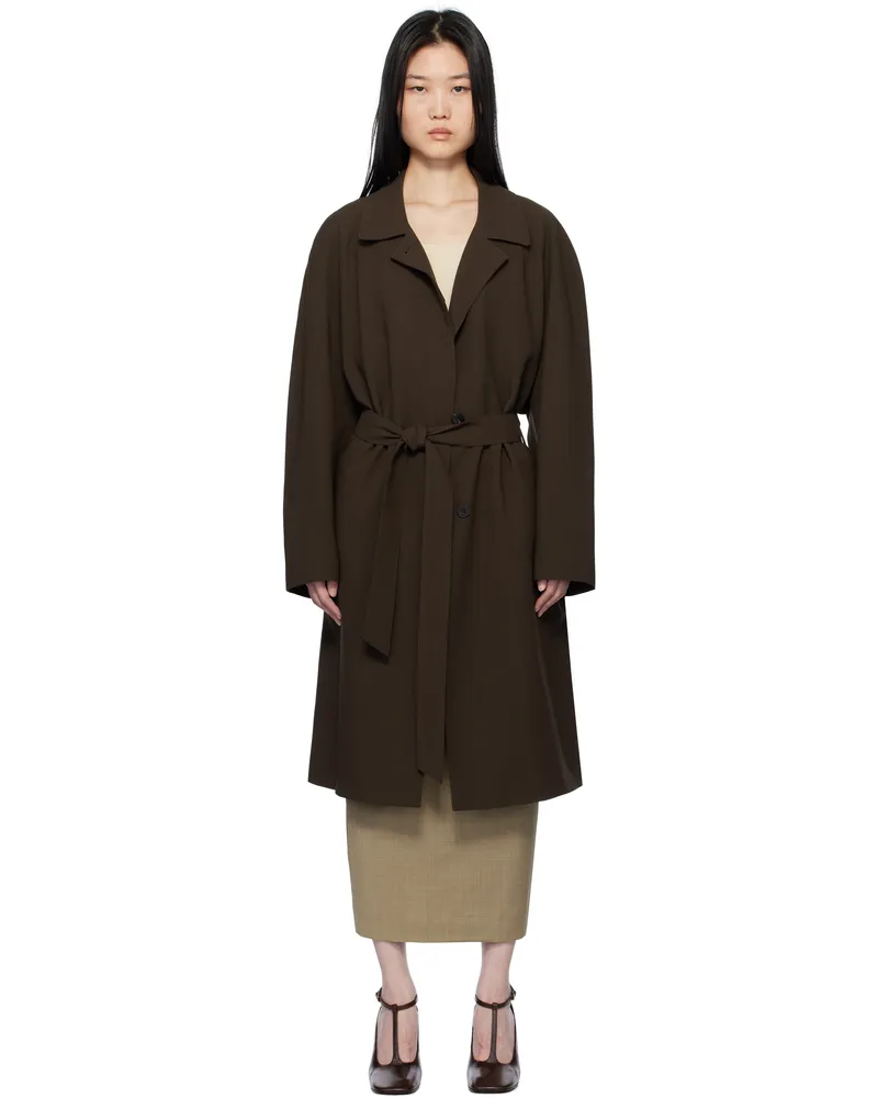 LE 17 SEPTEMBRE Brown Belted Coat Brown