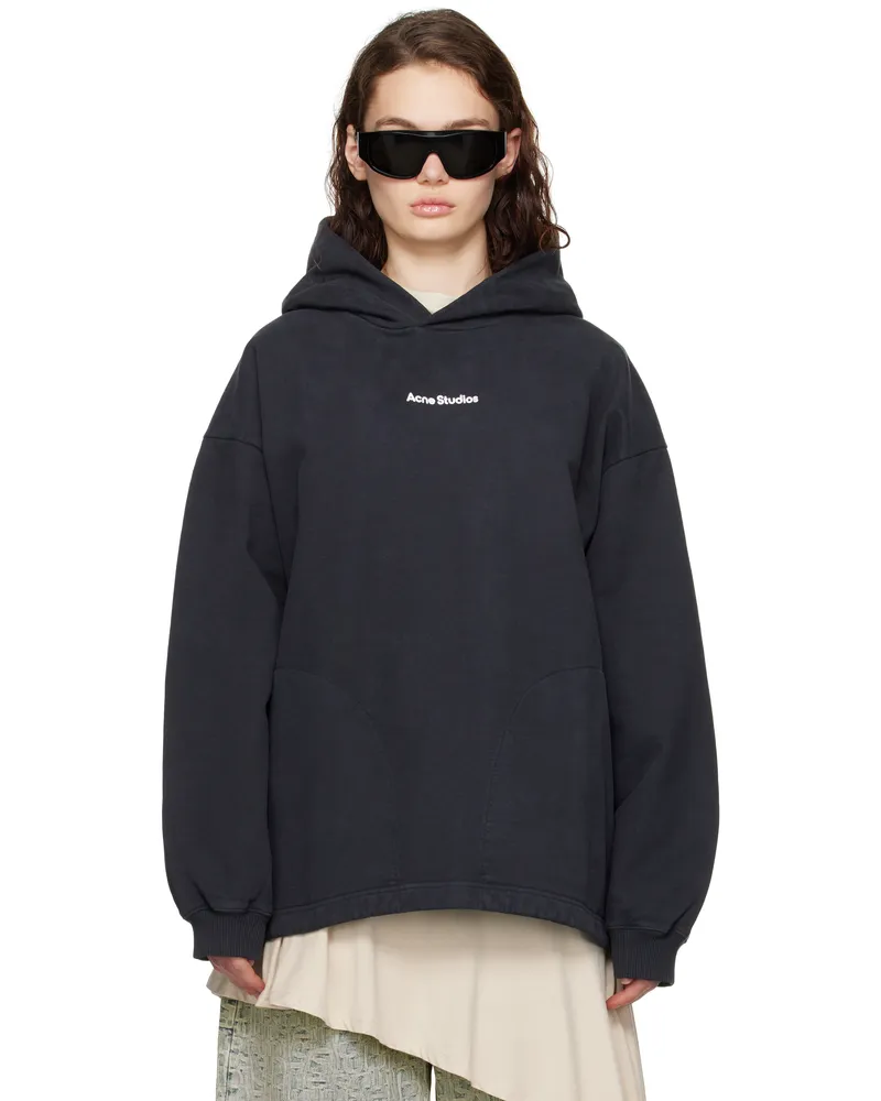 Acne Studios Black Logo Hoodie 900