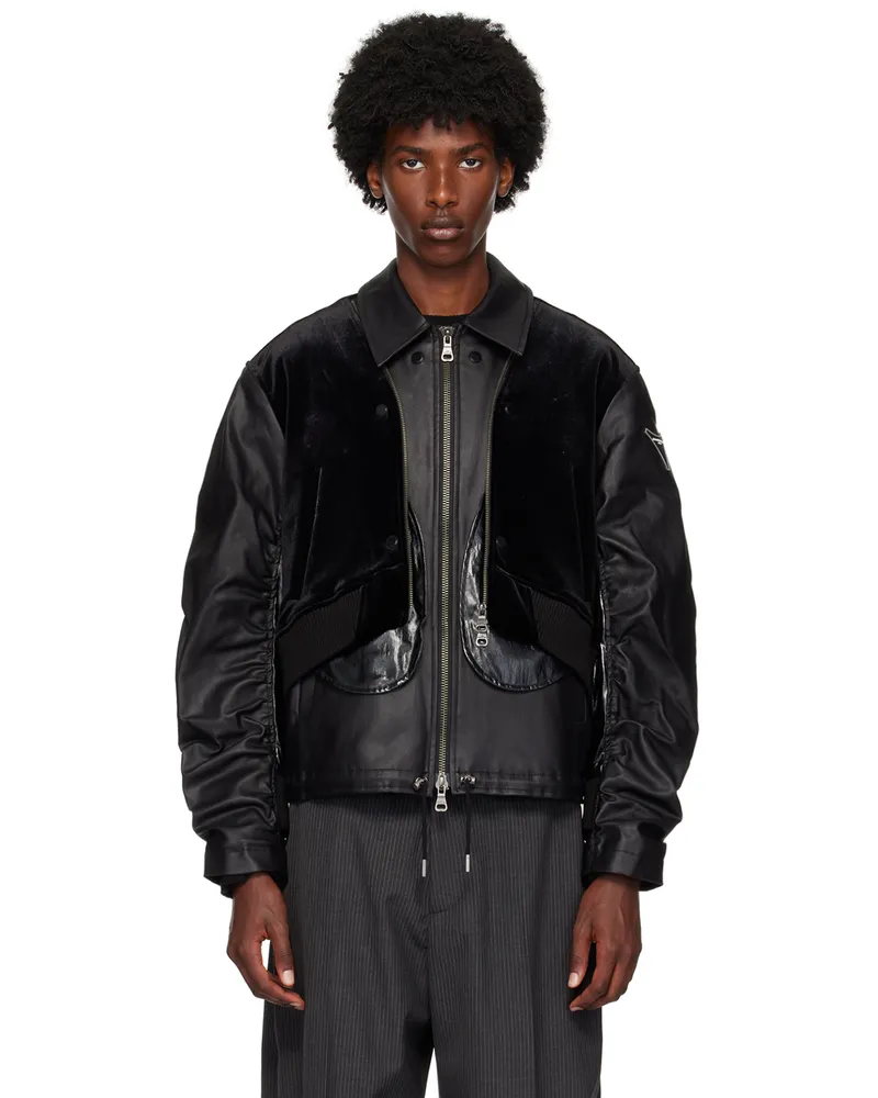 Andersson Bell Black Bientain Zip-Up Jacket Black