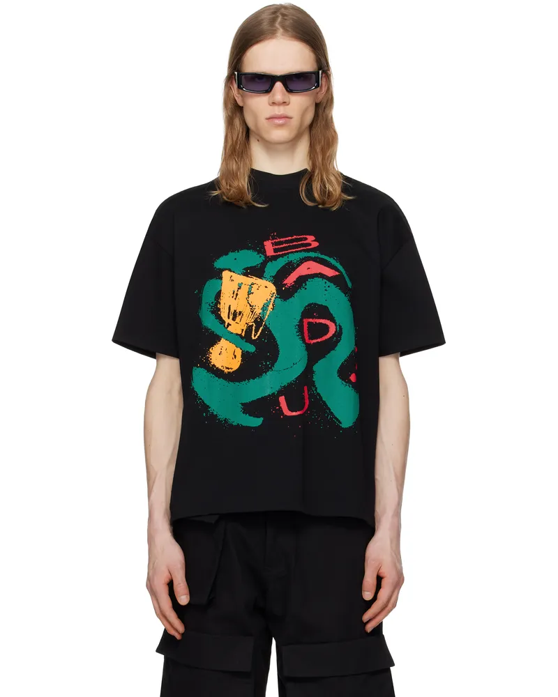 Spencer Badu Black Drum Oversized T-shirt Black