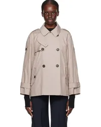 Max Mara Brown Dtrench Jacket Powder