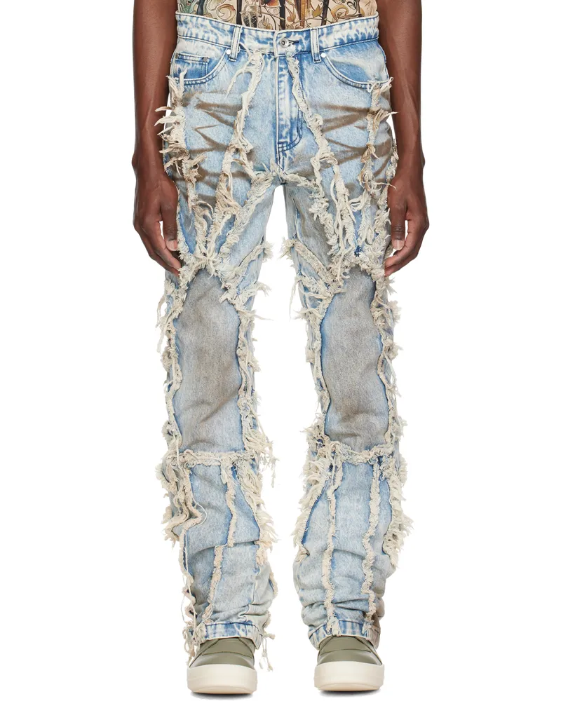 WHO DECIDES WAR Blue Window Ray Jeans Denim