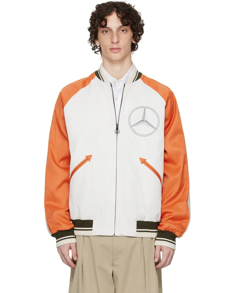 Moncler Mercedes-Benz by NIGO White & Navy Satet Reversible Jacket P37