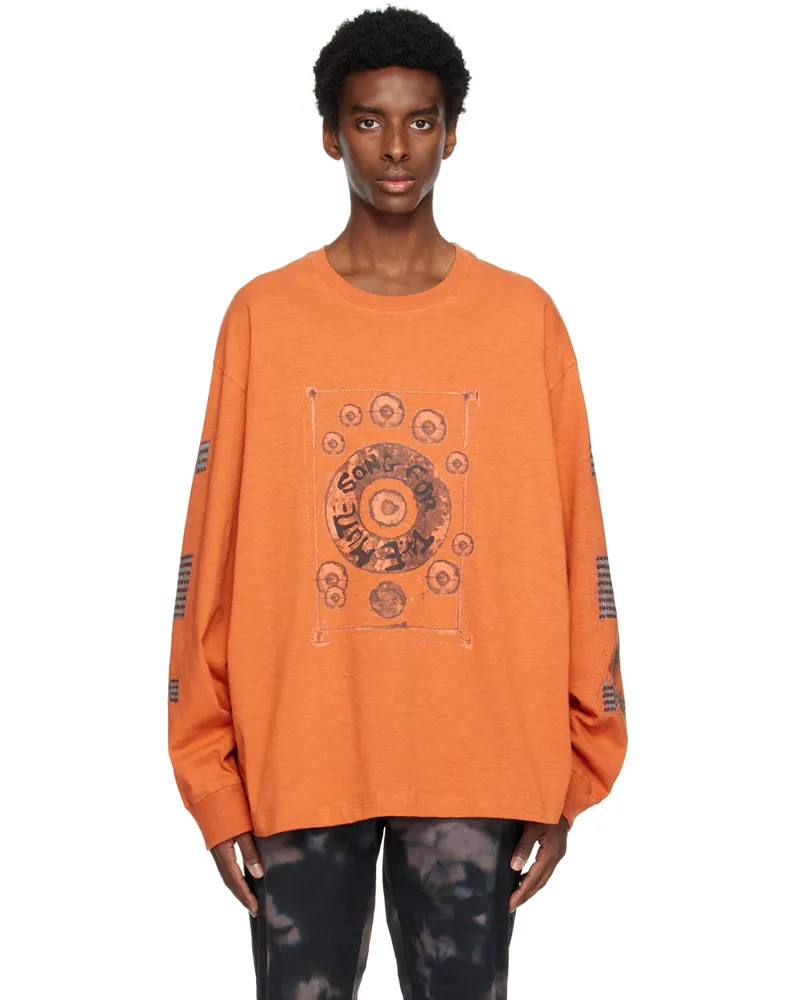 Song For The Mute Orange 'Orbit Rust' Sweatshirt Sunset