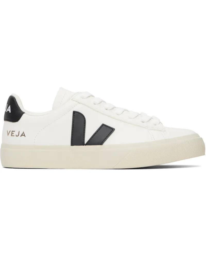 VEJA White & Black Campo Leather Sneakers Extra-white_black