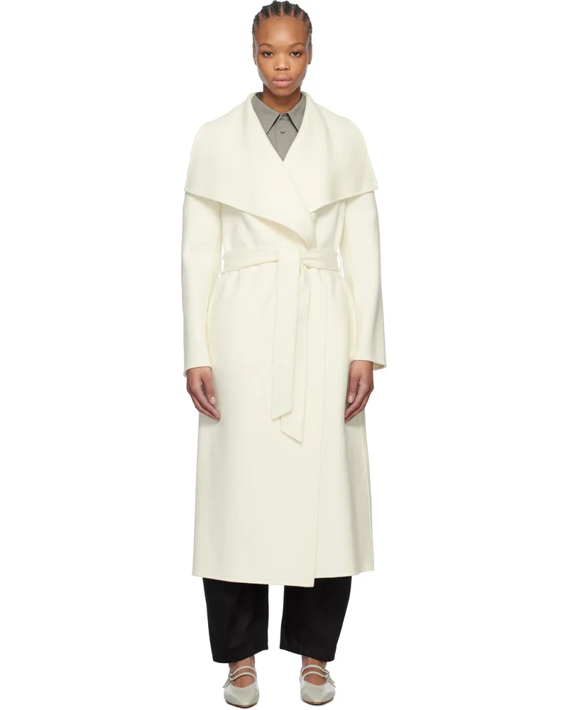 Mackage Off-White Mai-CN Double-Face Wool Wrap Coat C0253