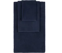 Navy Solid Three-Piece Towel Set