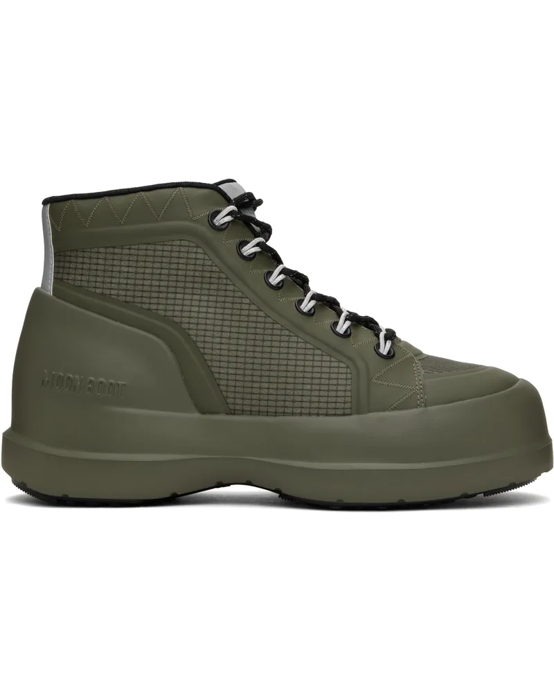 Moon Boot Khaki Luna Trek Mid Nylon Boots M006