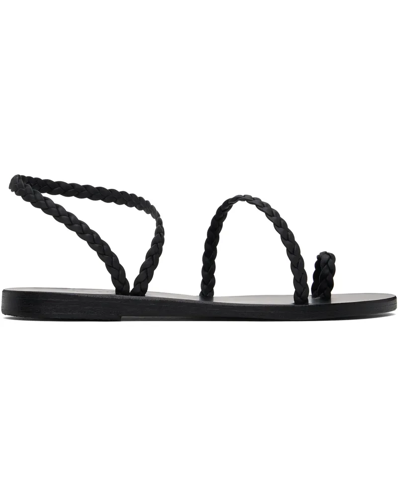 Ancient Greek Sandals Black Eleftheria Sandals Black