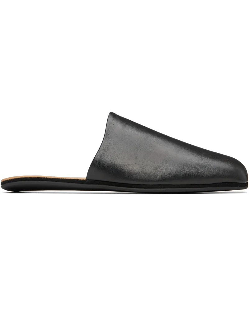 Our Legacy Black Cigarr Slippers Sombre