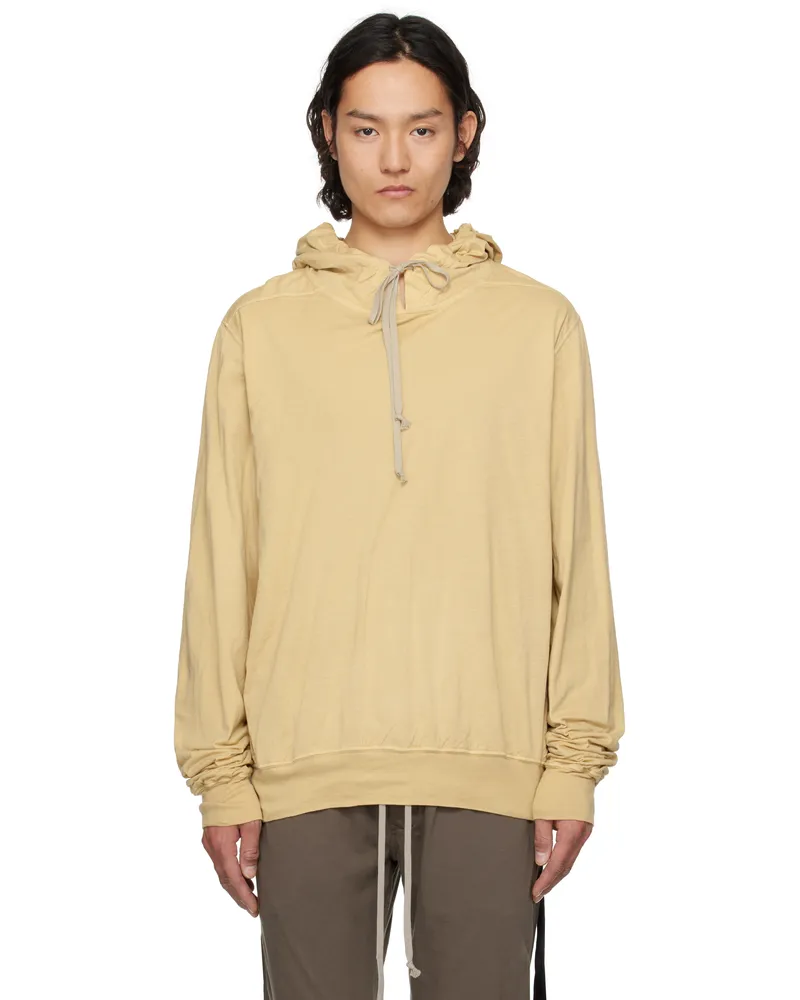 DRKSHDW by Rick Owens Beige Hollywood Oversized Hoodie 81