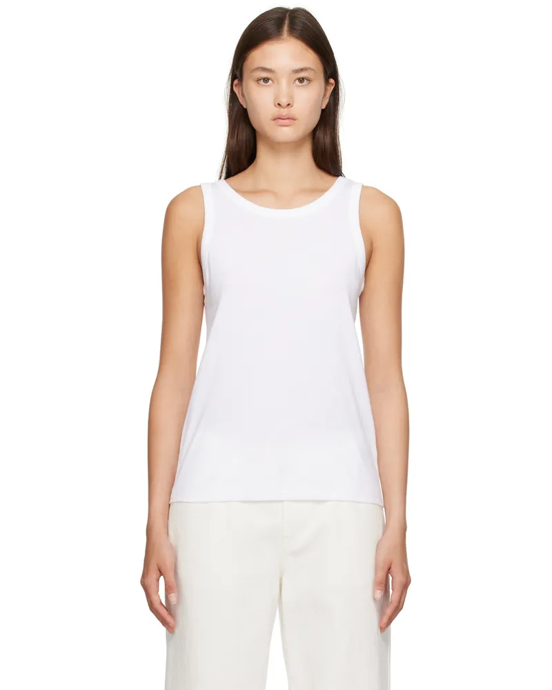 The Row White Frankie Tank Top White