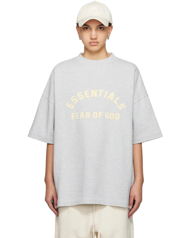Fear of God Grey Crewneck T-Shirt Light