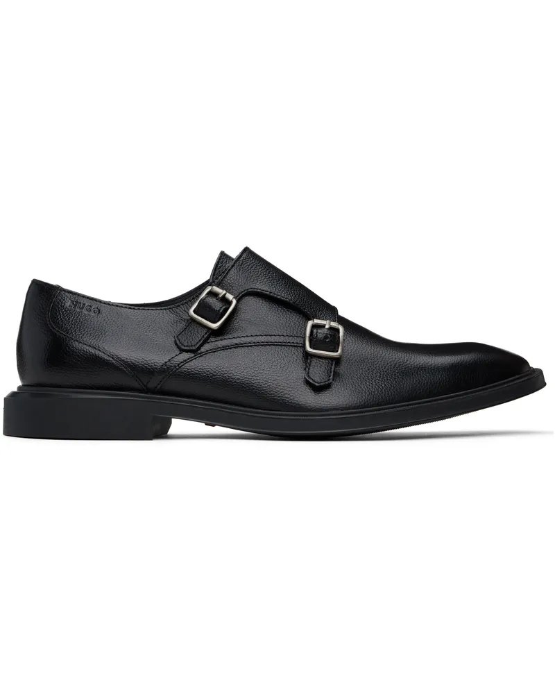 HUGO BOSS Black Double Monkstraps 001-black