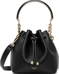 Jimmy Choo Black Bon Bon Bucket S Bag Black