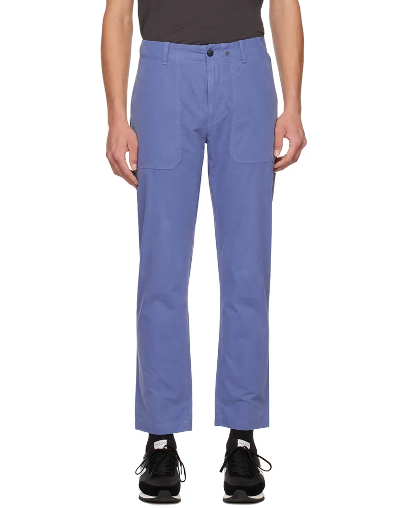 Rag & Bone Blue Cliffe Trousers Coastal