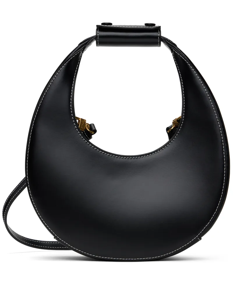 STAUD Black Mini Moon Bag Blk