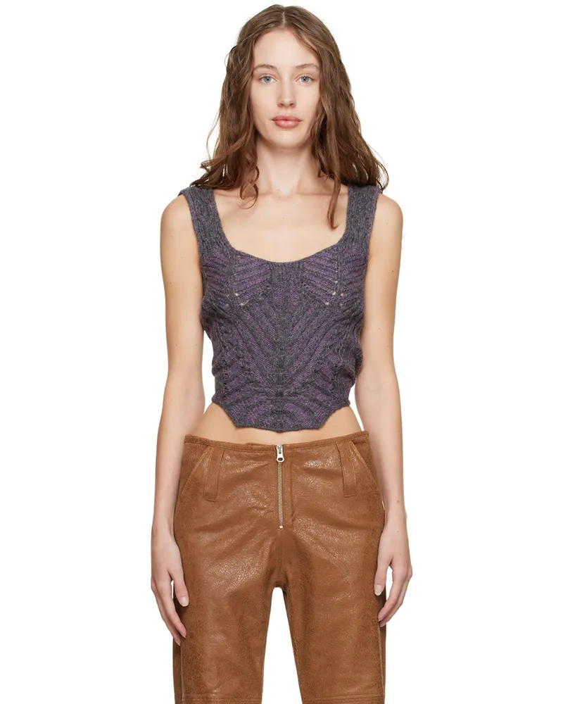 Charlotte Knowles SSENSE Exclusive Brown Juku Leather Trousers Brown